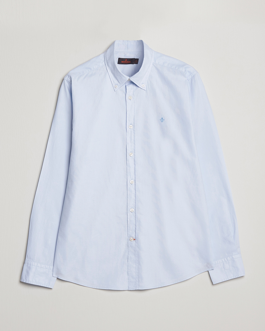 Homme | Chemises | Morris | Structured Washed Button Down Shirt Light Blue