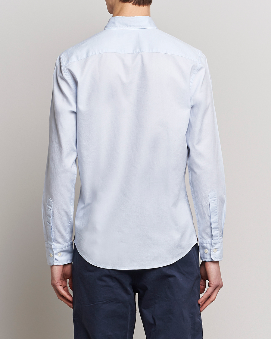 Homme | Chemises | Morris | Structured Washed Button Down Shirt Light Blue