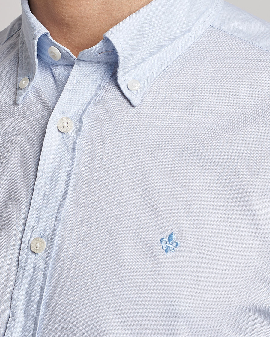 Homme | Chemises | Morris | Structured Washed Button Down Shirt Light Blue