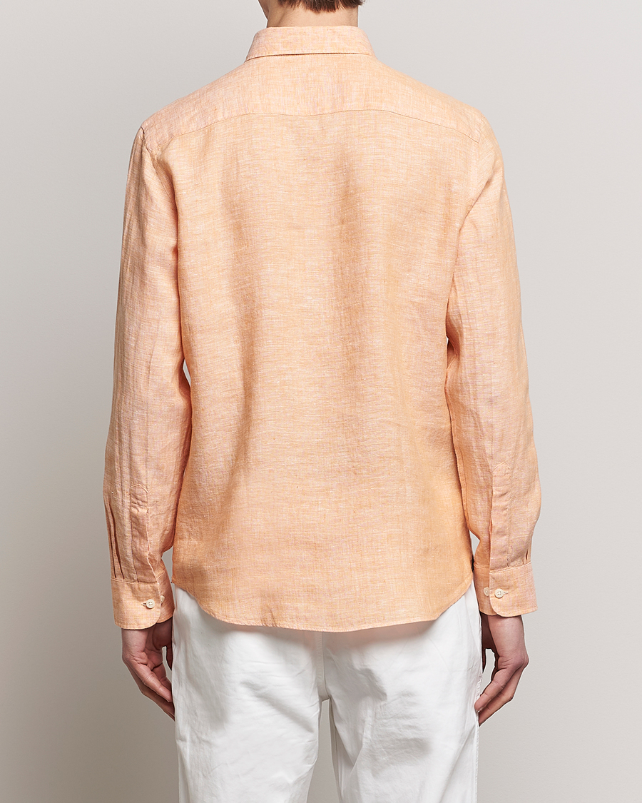 Homme | Chemises | Morris | Douglas Linen Button Down Shirt Orange