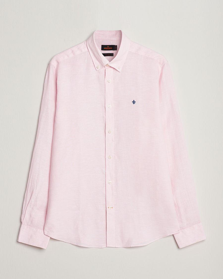 Homme | Chemises | Morris | Douglas Button Down Linen Shirt Pink