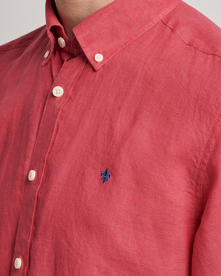 Homme | Chemises | Morris | Douglas Linen Button Down Shirt Red