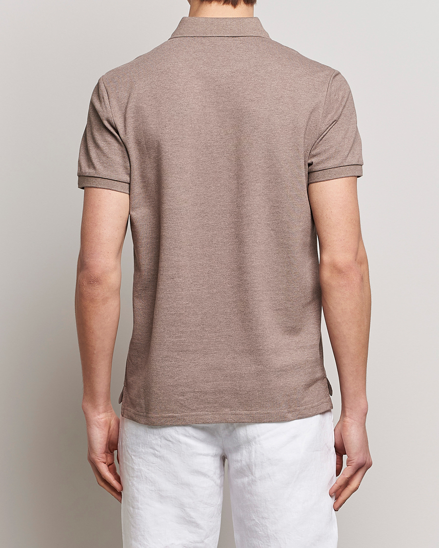 Homme | Polos | Morris | New Pique Light Brown Melange