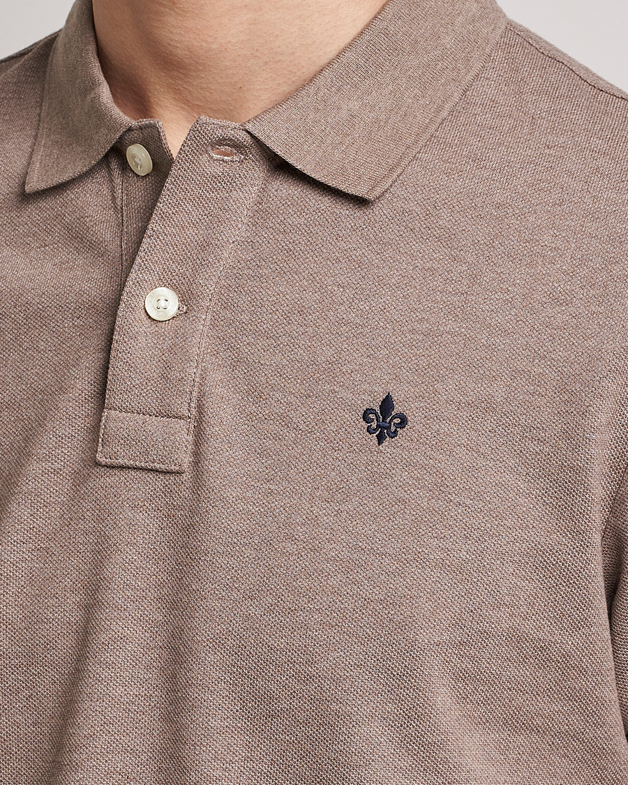 Homme | Polos | Morris | New Pique Light Brown Melange