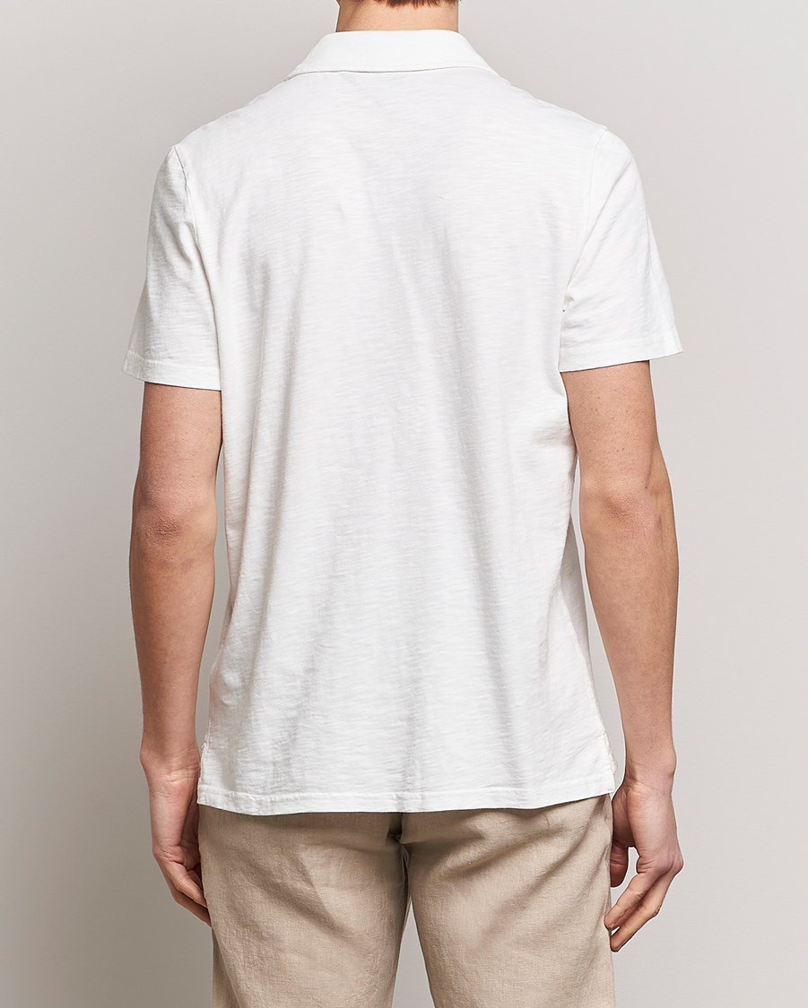 Homme | Polos | Morris | Clopton Cotton Blend Polo Off White
