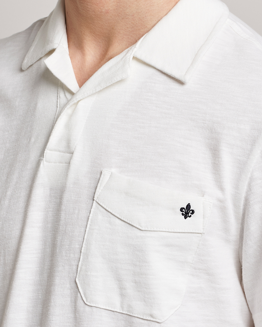 Homme | Polos | Morris | Clopton Cotton Blend Polo Off White