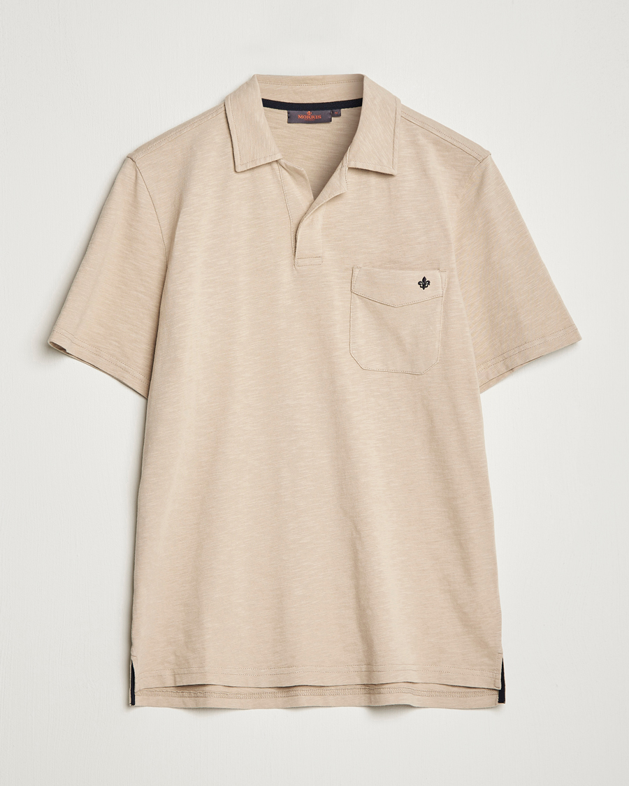Homme | Polos | Morris | Clopton Cotton Blend Polo Khaki