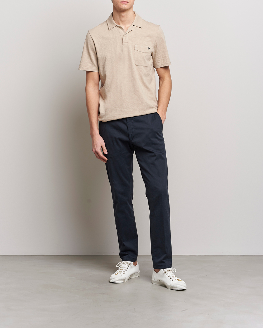 Homme | Polos | Morris | Clopton Cotton Blend Polo Khaki