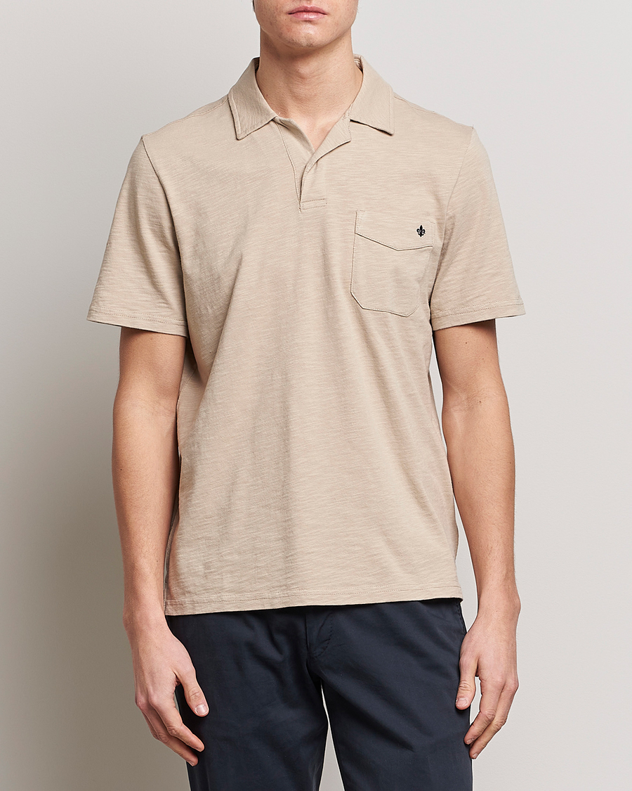 Homme | Polos | Morris | Clopton Cotton Blend Polo Khaki