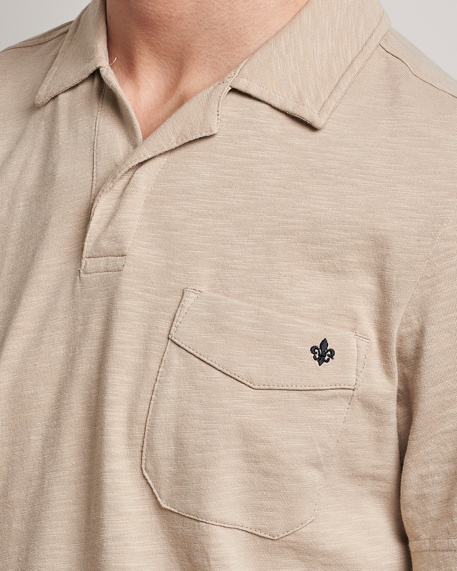 Homme | Polos | Morris | Clopton Cotton Blend Polo Khaki