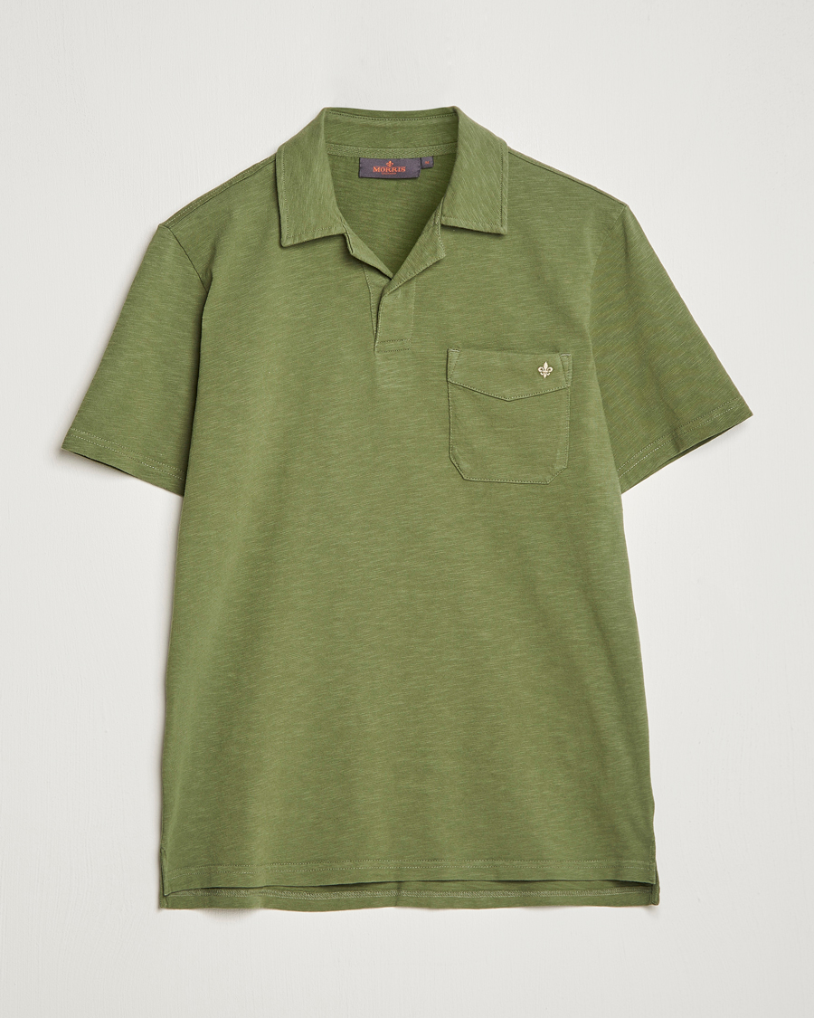 Homme | Polos | Morris | Clopton Cotton Blend Polo Sage Green