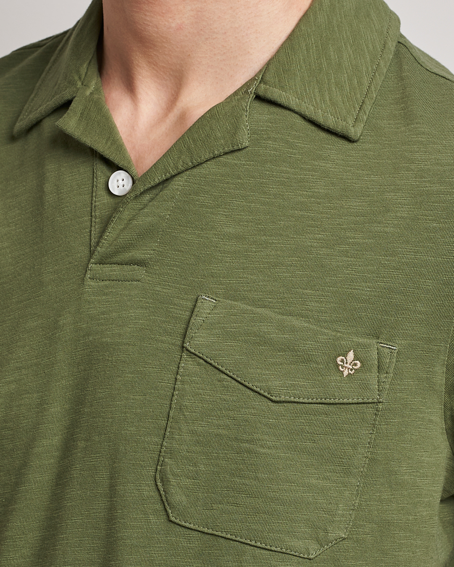 Homme | Polos | Morris | Clopton Cotton Blend Polo Sage Green