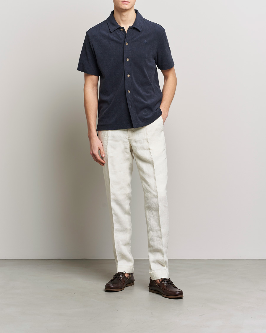 Homme | Chemises | Morris | Hunter Terry Short Sleeve Shirt Old Blue