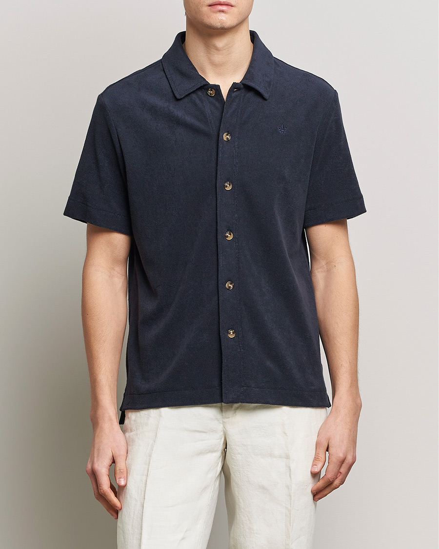 Homme | Chemises | Morris | Hunter Terry Short Sleeve Shirt Old Blue