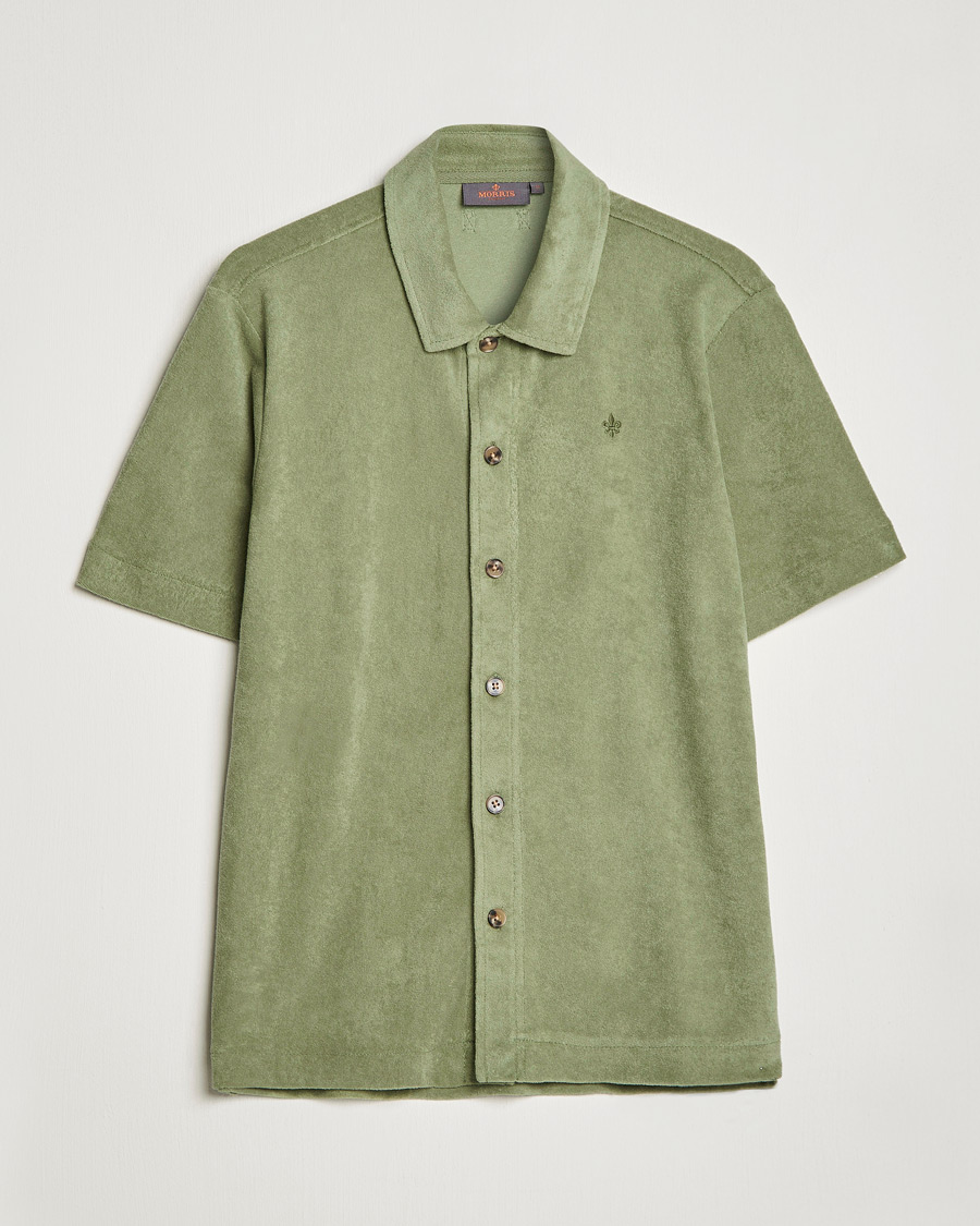 Homme | Chemises | Morris | Hunter Terry Short Sleeve Shirt Sage Green