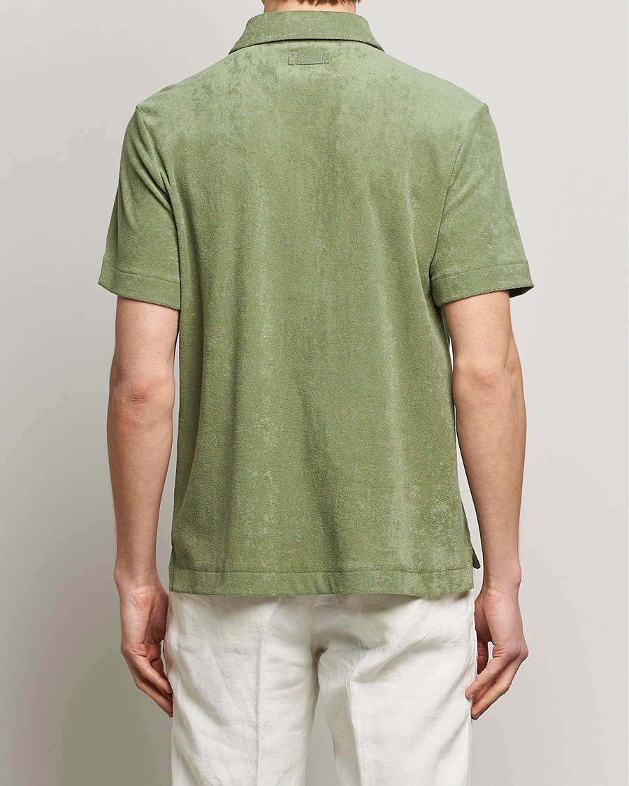 Homme | Chemises | Morris | Hunter Terry Short Sleeve Shirt Sage Green