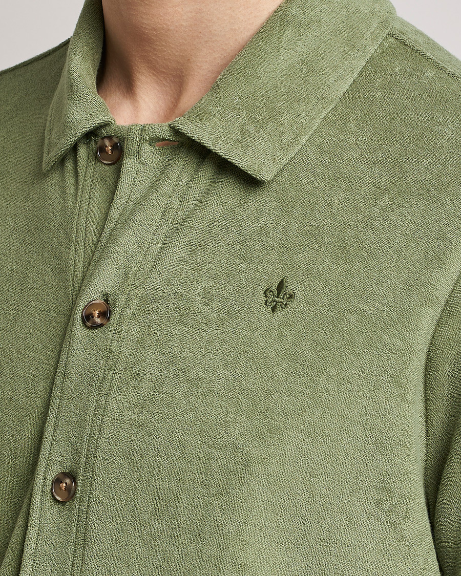 Homme | Chemises | Morris | Hunter Terry Short Sleeve Shirt Sage Green