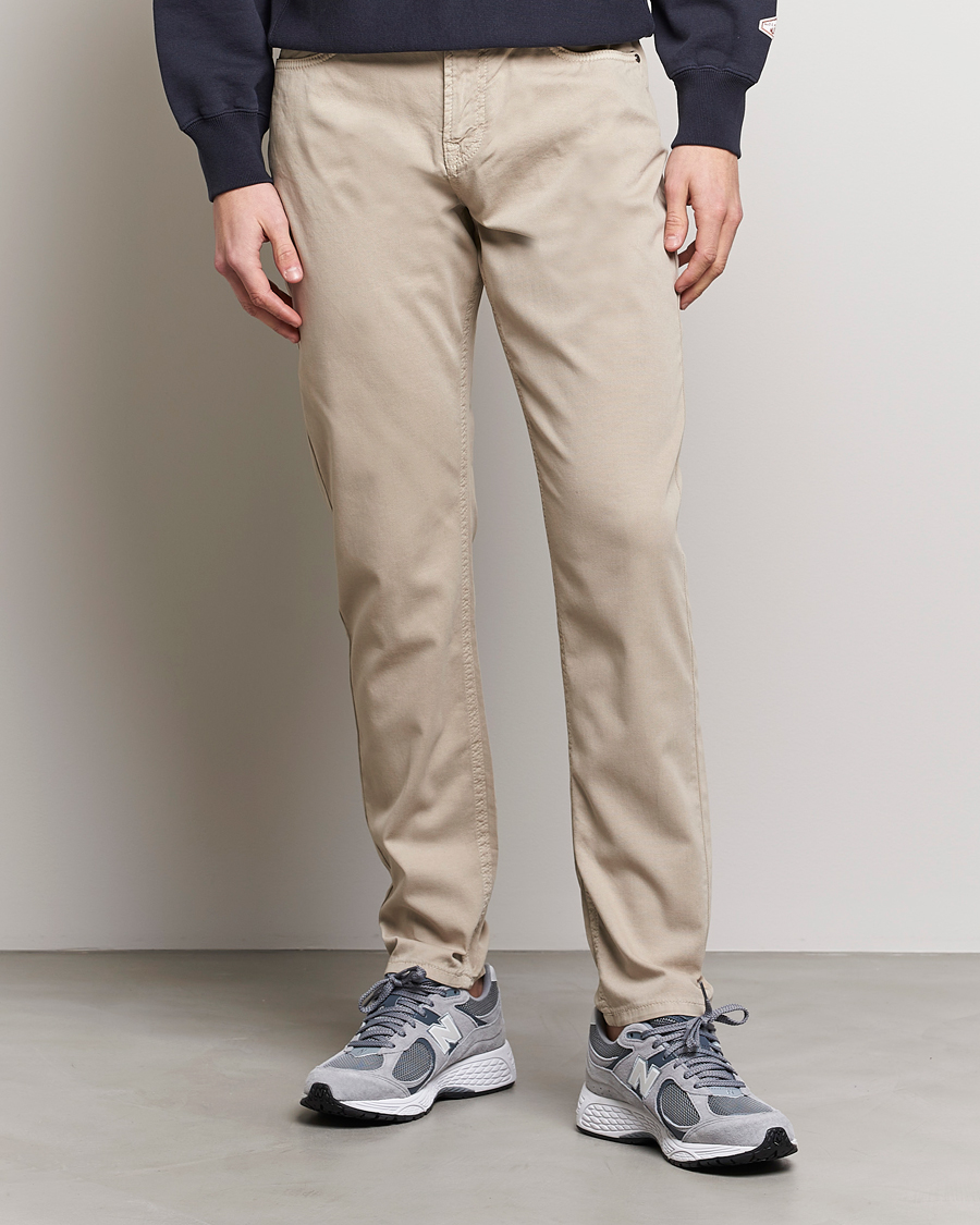 Homme | Pantalons | Morris | James Structured 5-Pocket Trousers Khaki
