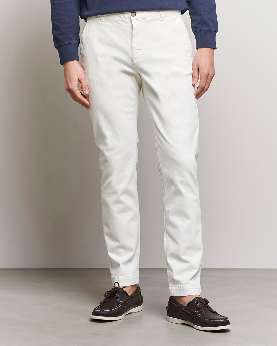 Homme | Pantalons | Morris | Jeffrey Brushed Stretch Chino White