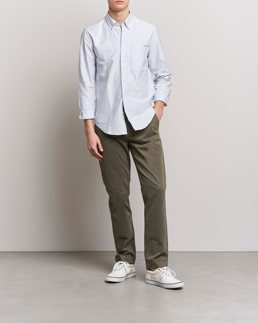 Homme | Pantalons | Morris | Jeffrey Brushed Chinos Olive
