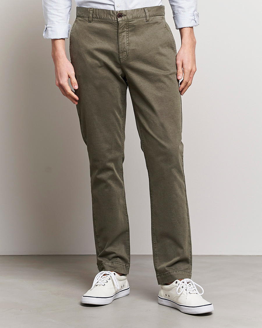 Homme | Pantalons | Morris | Jeffrey Brushed Chinos Olive