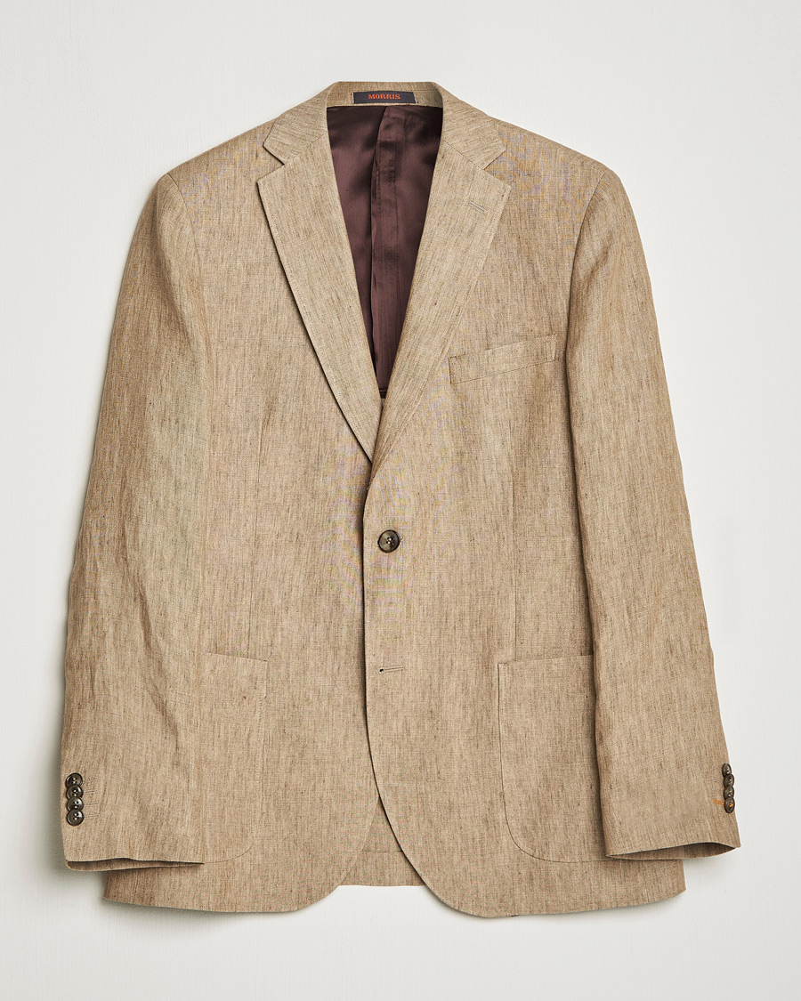 Homme | Blazers | Morris | Archie Linen Suit Blazer Khaki