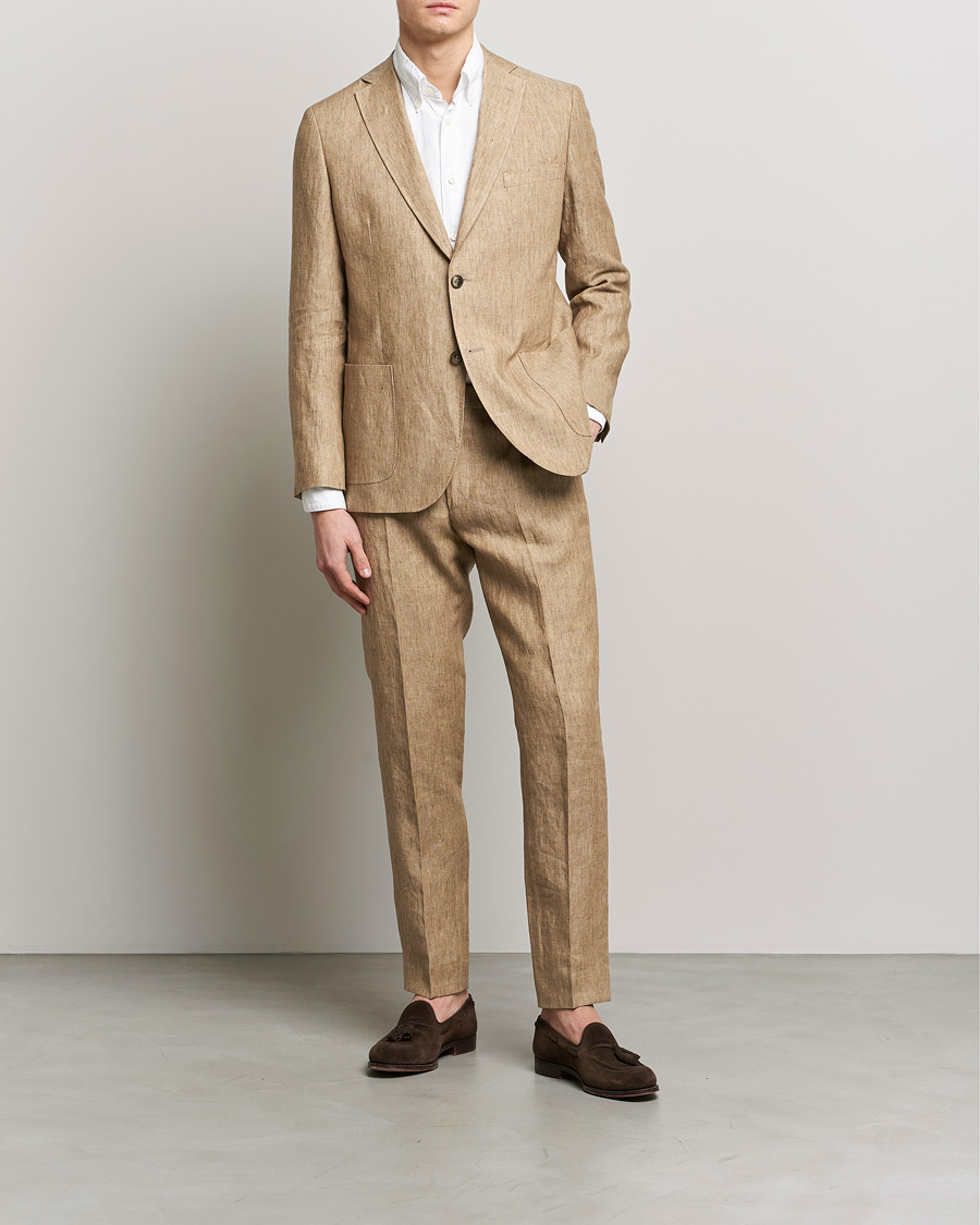 Homme | Blazers | Morris | Archie Linen Suit Blazer Khaki