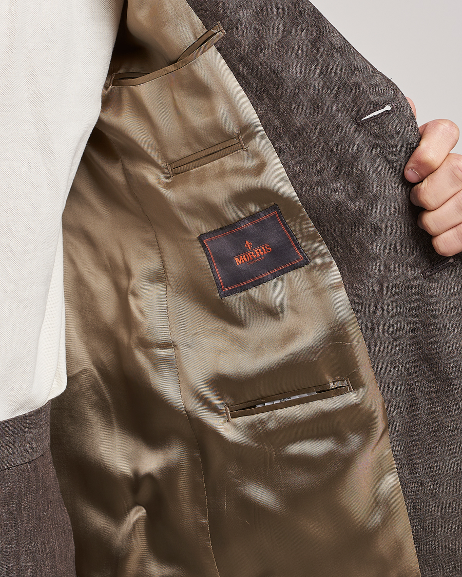 Homme | Blazers | Morris | Archie Linen Suit Blazer Brown