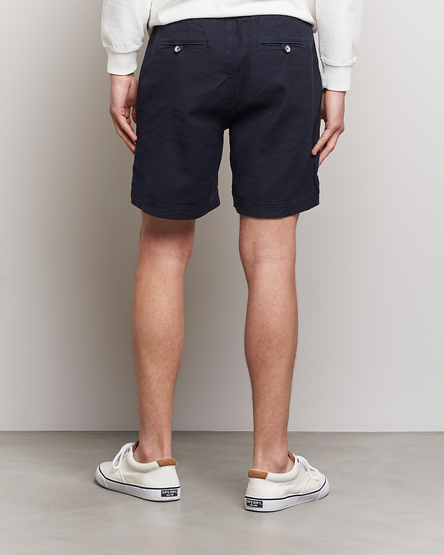 Homme | Shorts | Morris | Fenix Linen Drawstring Shorts Navy