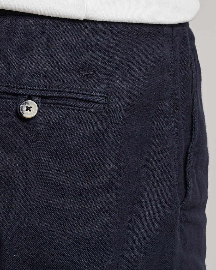 Homme | Shorts | Morris | Fenix Linen Drawstring Shorts Navy