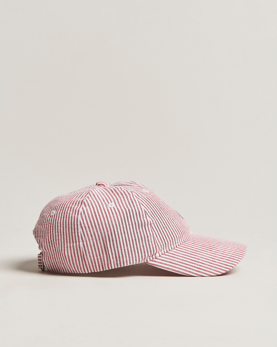 Homme | Morris Chapman StripedCotton Cap Red/White | Morris | Chapman StripedCotton Cap Red/White