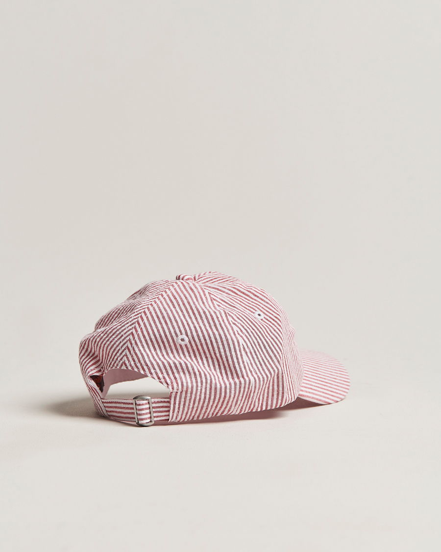 Homme | Morris Chapman StripedCotton Cap Red/White | Morris | Chapman StripedCotton Cap Red/White