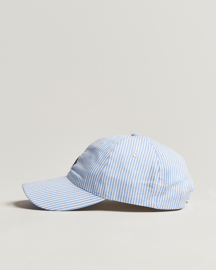 Homme | Morris Chapman StripedCotton Cap Blue/White | Morris | Chapman StripedCotton Cap Blue/White