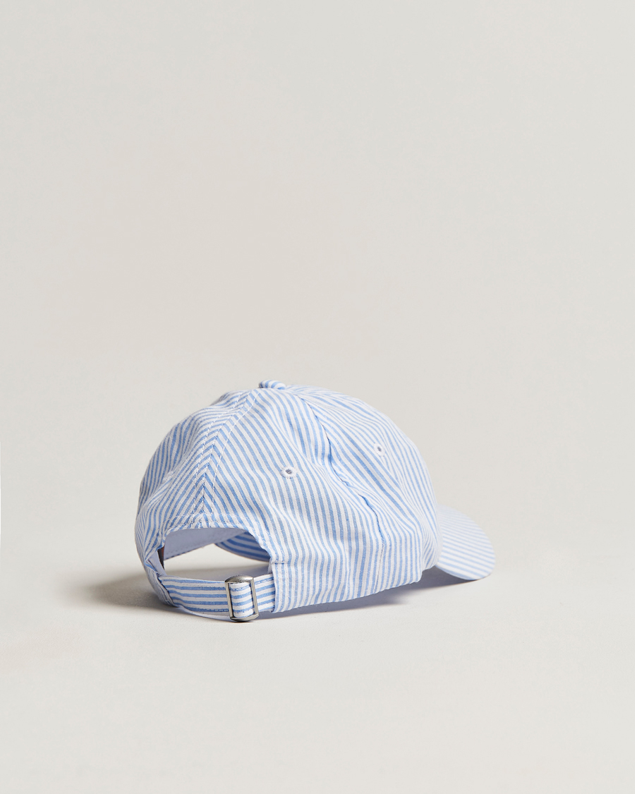 Homme | Morris Chapman StripedCotton Cap Blue/White | Morris | Chapman StripedCotton Cap Blue/White