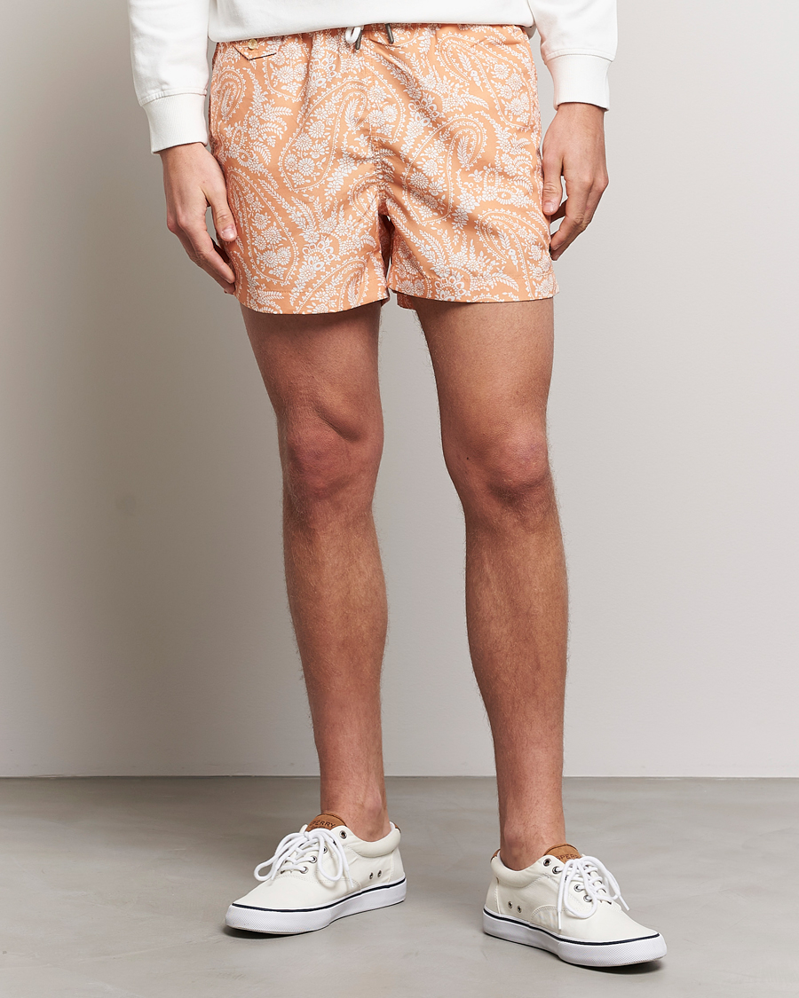 Homme | Maillots De Bain | Morris | Paisley Bathing Trunks Orange