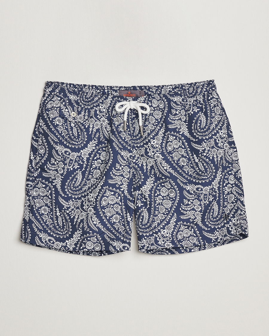Homme | Maillots De Bain | Morris | Paisley Bathing Trunks Navy
