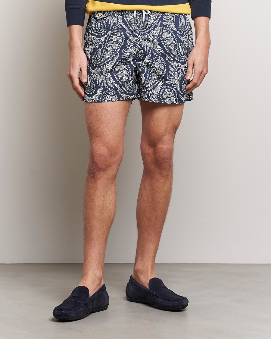Homme | Maillots De Bain | Morris | Paisley Bathing Trunks Navy