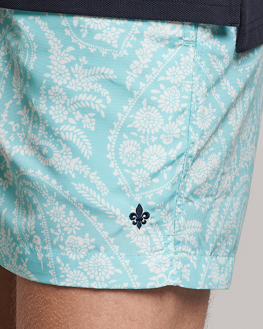 Homme | Maillots De Bain | Morris | Paisley Bathing Trunks Turquoise