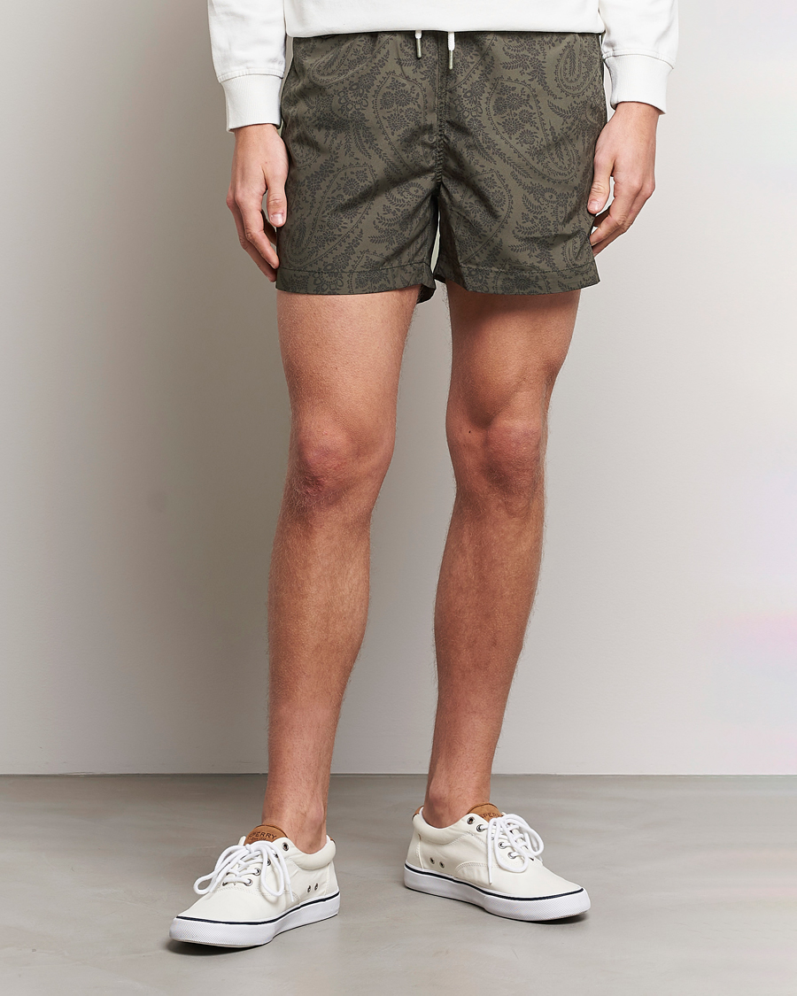 Homme | Maillots De Bain | Morris | Paisley Bathing Trunks Olive