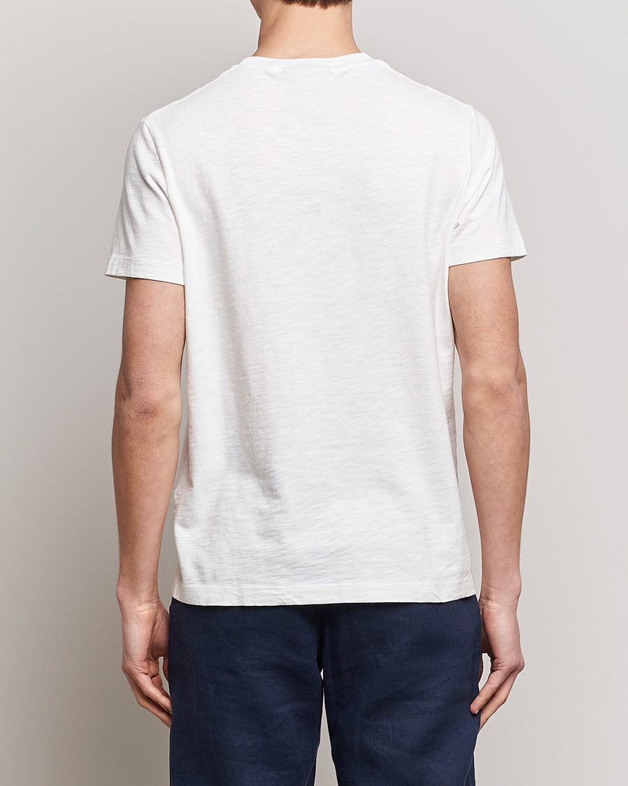 Homme | T-shirts | Morris | Lily Slub Pocket Crew Neck Tee White