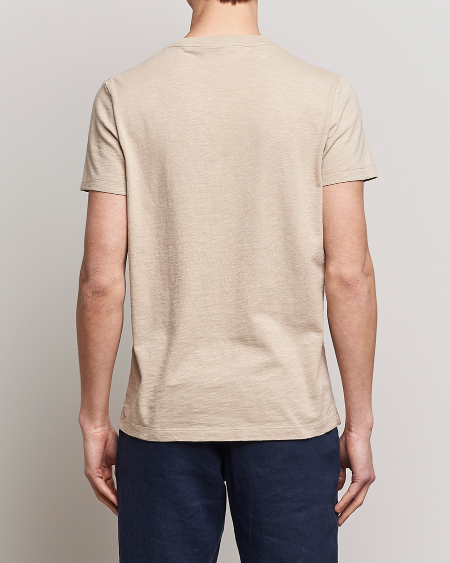 Homme | T-shirts | Morris | Lily Slub Pocket Crew Neck Tee Beige