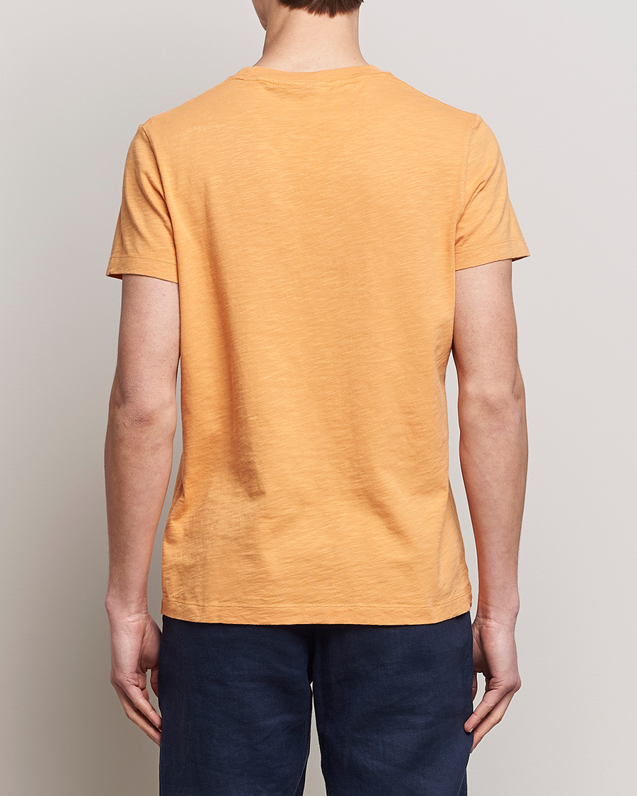 Homme | T-shirts | Morris | Lily Slub Pocket Crew Neck Tee Orange