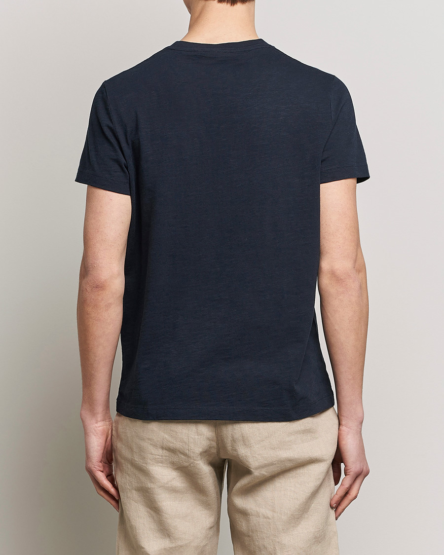 Homme | T-shirts | Morris | Lily Slub Pocket Crew Neck Tee Navy
