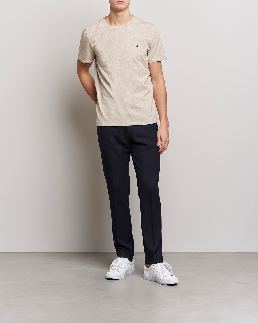 Homme | T-shirts | Morris | James Cotton T-Shirt Beige
