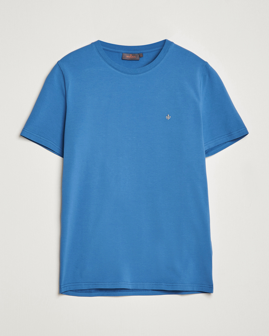 Homme | T-shirts | Morris | James Cotton T-Shirt Blue