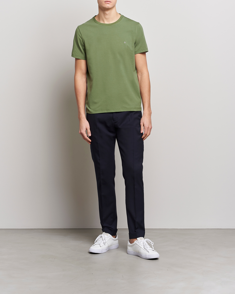 Homme | T-shirts | Morris | James Cotton T-Shirt Dark Green