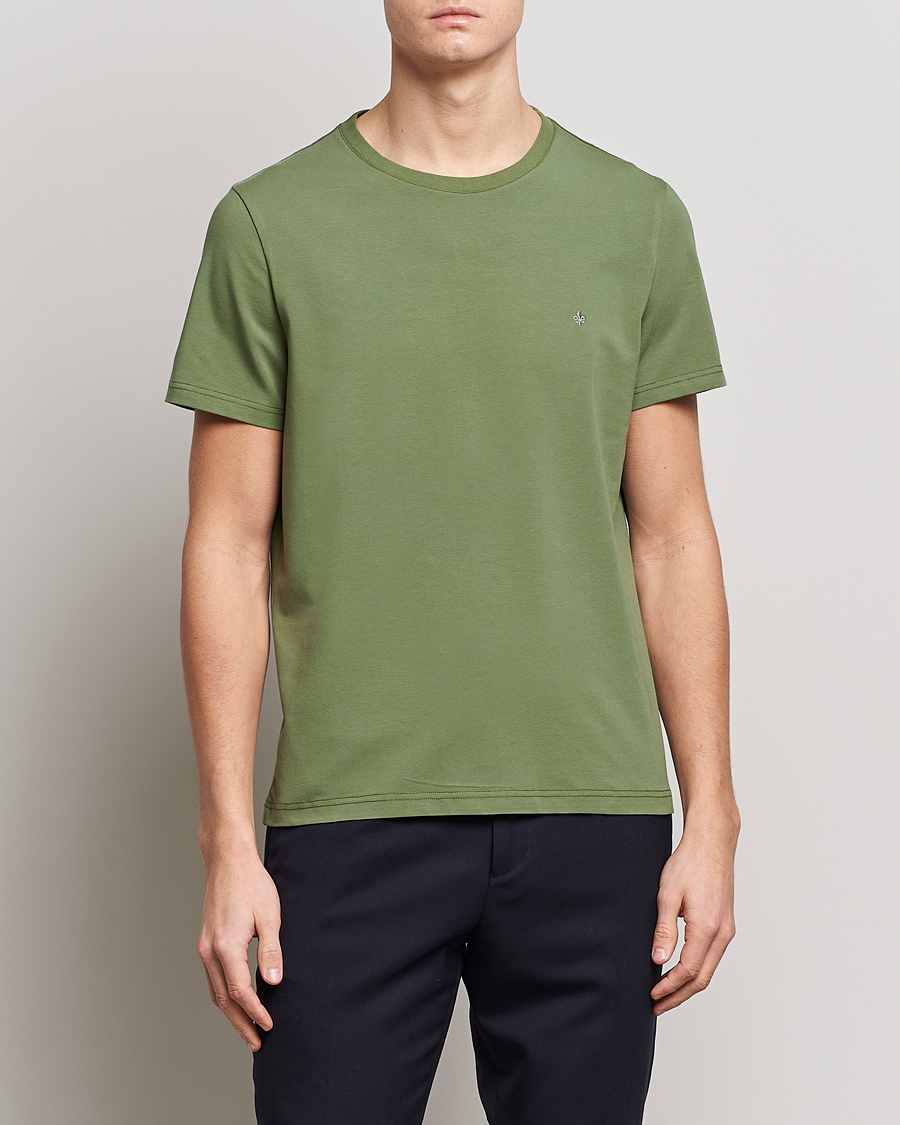 Homme | T-shirts | Morris | James Cotton T-Shirt Dark Green