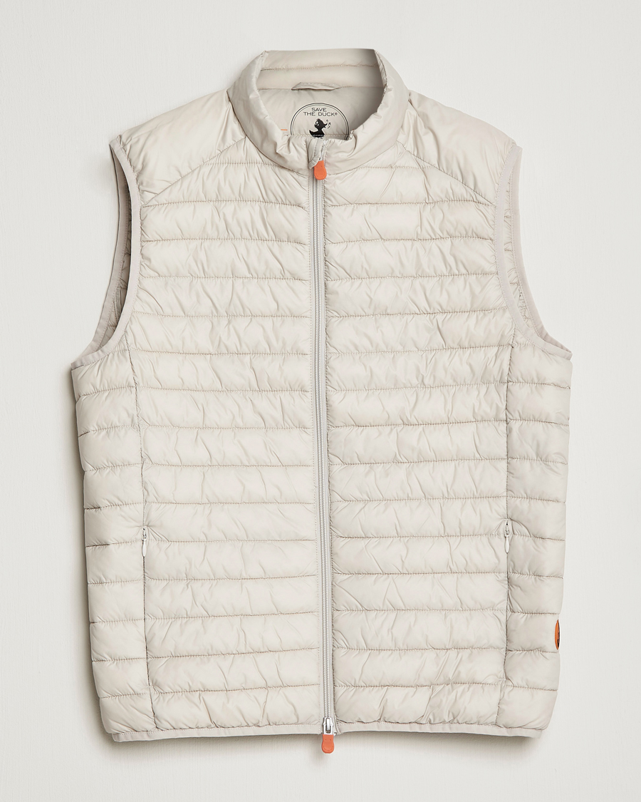 Homme | Gilets | Save The Duck | Adamus Lightweight Padded Vest Rainy Beige