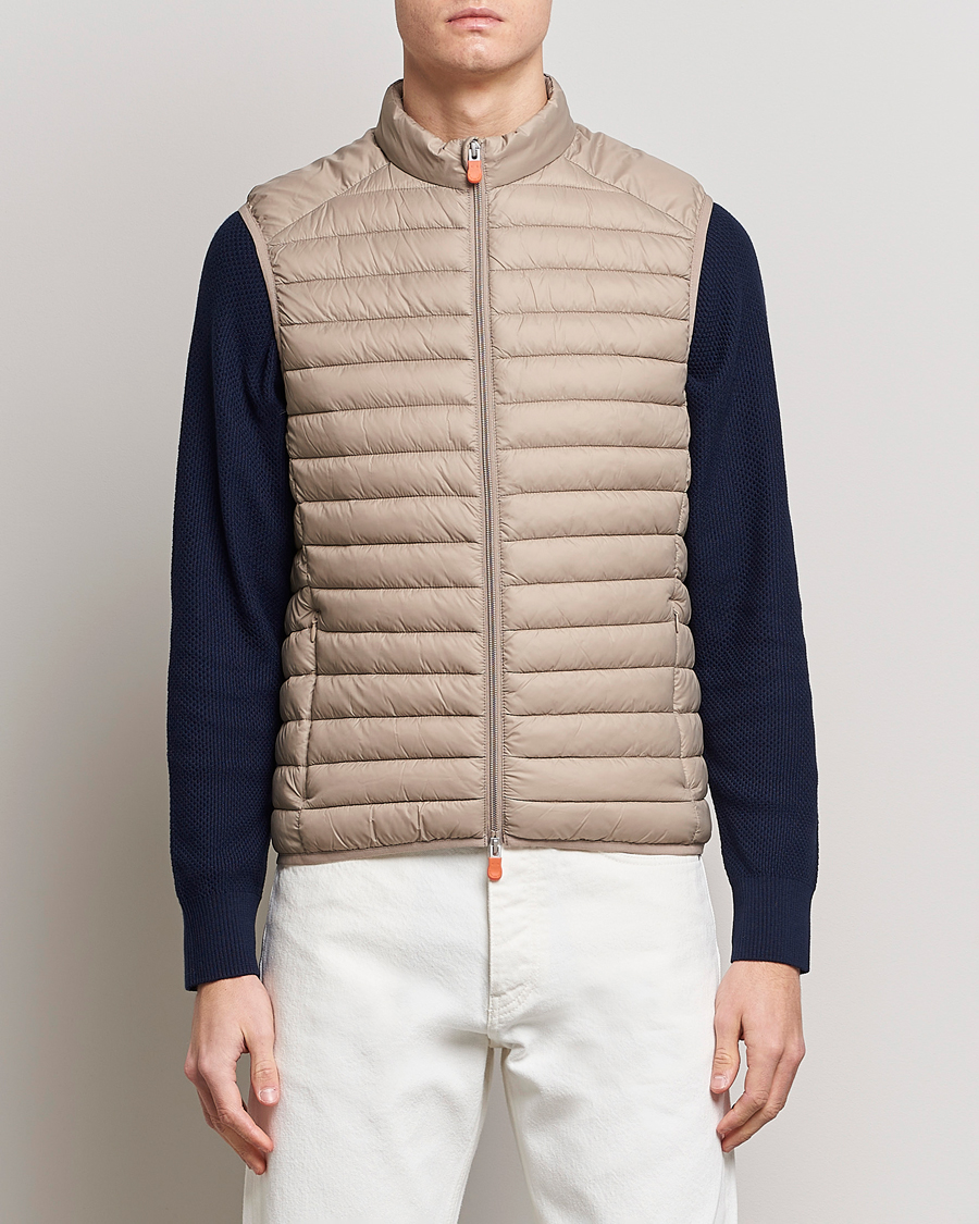 Homme | Gilets | Save The Duck | Adamus Lightweight Padded Vest Dune Beige