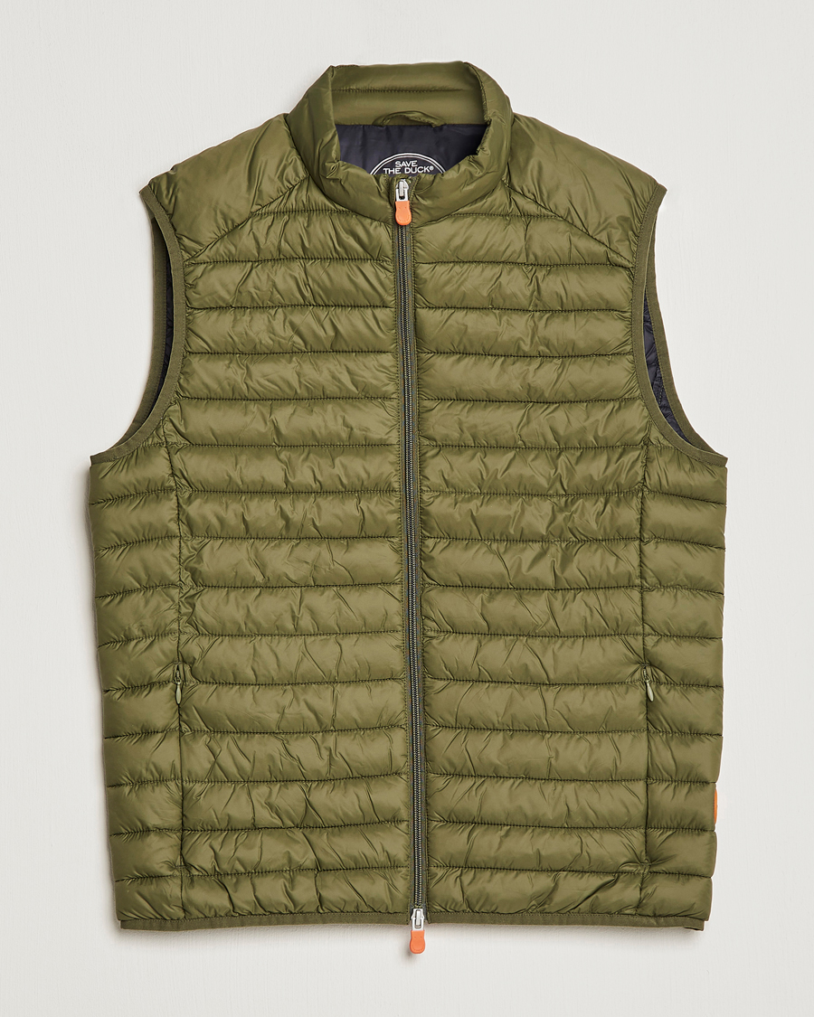 Homme | Gilets | Save The Duck | Adamus Lightweight Padded Vest Dusty Olive